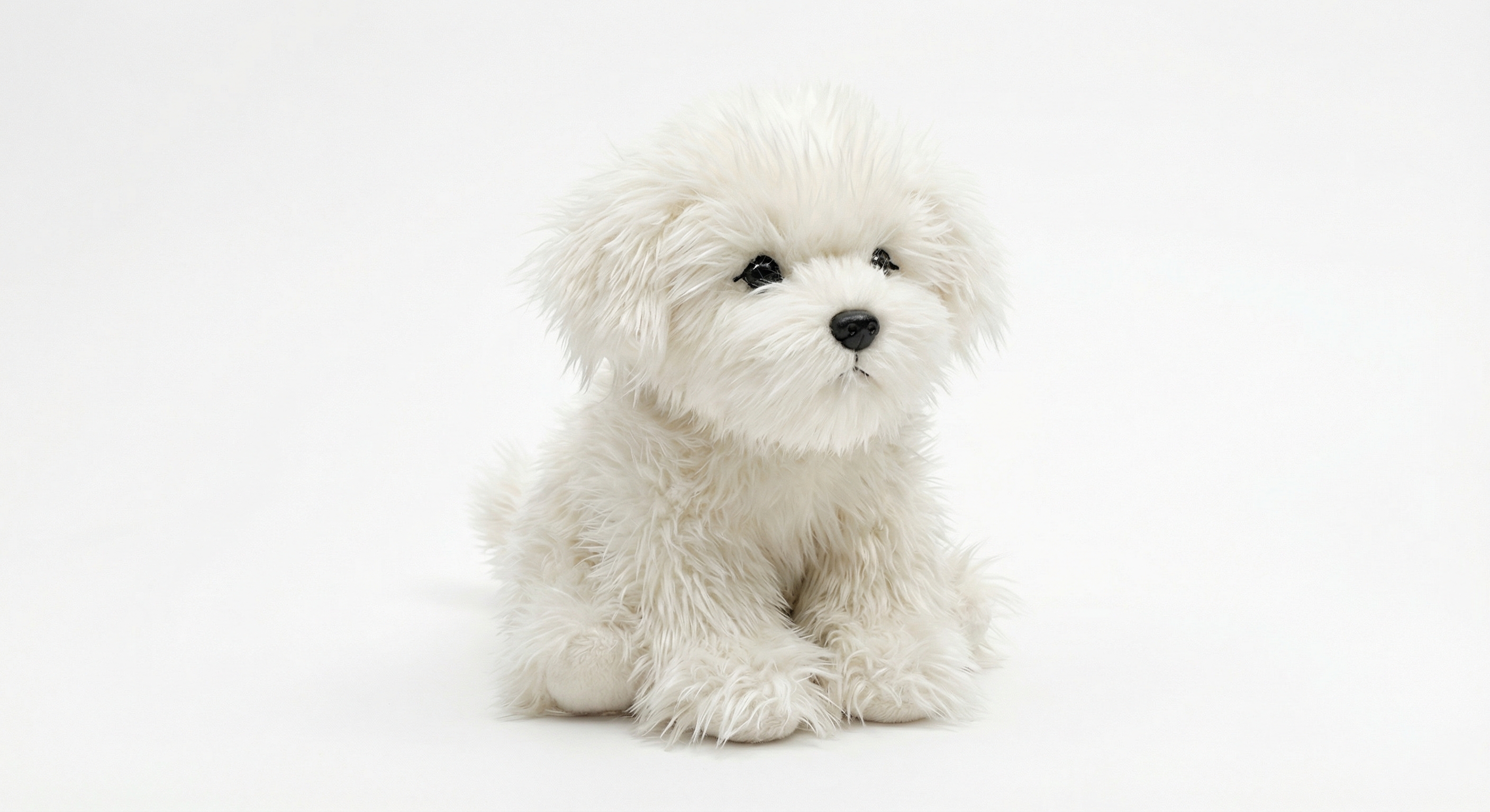 Peluche Chien Blanc
